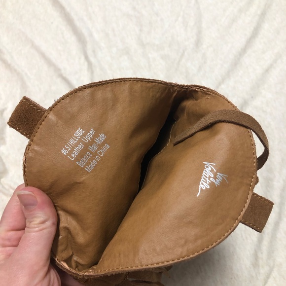 Very Volatile Leather Suede Fringe Boots Size 6.5 Western Festival Rodeo Cowboy - Picture 6 of 13